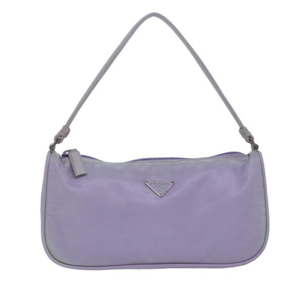 PRADA Accessory Pouch Nylon Purple Auth 79688 - Picture 1 of 16